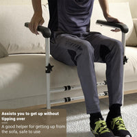 GARVEE Aide au lever pour canapé avec base antidérapante et structure stable en acier carbone, pour personnes à mobilité réduite, blanc