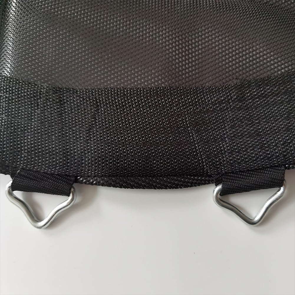 Tapis de rechange pour trampoline Garvee, rond de 2,44 m (8 pieds), imperméable, résistant aux UV, tapis de saut à ressorts de sécurité avec 48 boucles, anneaux en V, coussinets à crochets et boucles
