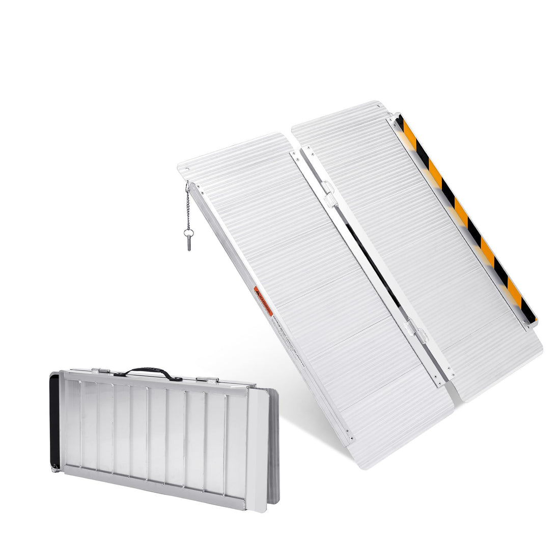Rampe d'accès portable pour fauteuil roulant Garvee, en aluminium, légère, pliable, supportant jusqu'à 272 kg, sécurisée, antidérapante, pour voitures, portes, escaliers, polyvalente