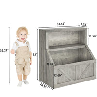 Étagère à livres et rangement pour jouets Garvee pour enfants, 2 niveaux, en bois, robuste, sans danger pour les enfants, idéale pour les salles de jeux et les jardins d'enfants, 79 x 41 x 81 cm