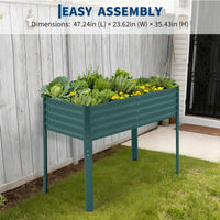 Jardinière surélevée en métal Garvee avec couvercle pour légumes et fleurs, idéale pour le jardinage et la terrasse. Résistante à la corrosion et aux intempéries.