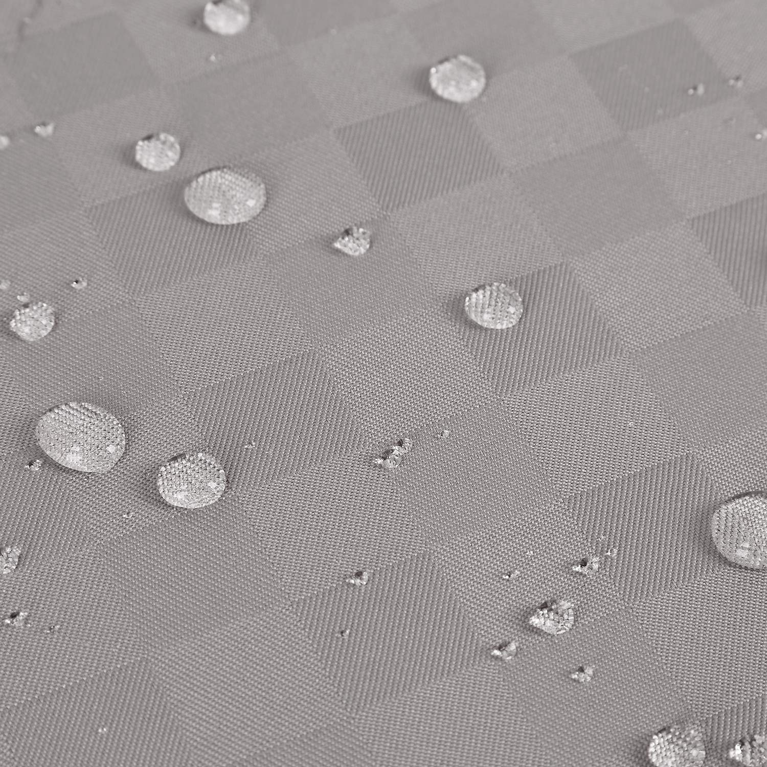 Rideau de douche à carreaux gaufrés Garvee, polyester épais, 183 x 183 cm, gris, décoration de salle de bain de qualité hôtelière
