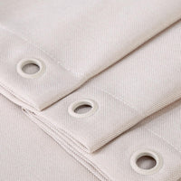 Rideau de douche Garvee, salle de bain, 100 % lin polyester, tissu épais imperméable, crochets rustiques, beige, 122 x 183 cm, luxe hôtelier