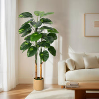 Garvee Plante artificielle 152 cm avec pot décoratif, branches ajustables et feuilles réalistes, décoration intérieure pour maison et bureau