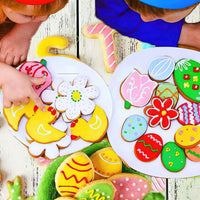 Ensemble de 14 emporte-pièces Garvee pour Pâques, en acier inoxydable, pour la pâtisserie maison pendant les fêtes, formes variées