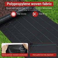 Toile de paillage Garvee 3 x 300 pi, toile paysagère robuste 3,24 oz, polypropylène, protection pour jardin, serre et plates-bandes, noir