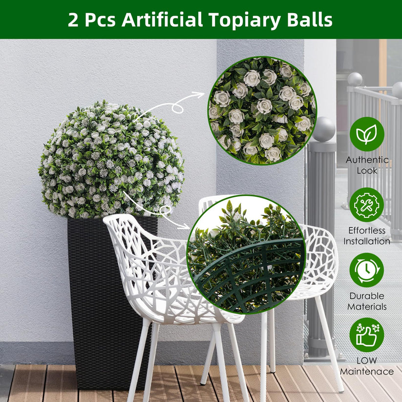 Boules de buis – décoration extérieure