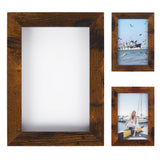 Garvee lot de 10 cadres photo collage brun rustique, 12 ouvertures 10 × 15 cm, MDF et verre clair, décoration murale vintage