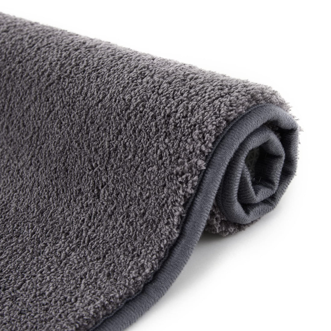 Tapis de bain GARVEE en microfibre de qualité hôtelière, antidérapant, gris foncé, 40 x 60 cm