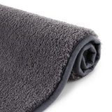 Tapis de bain GARVEE en microfibre de qualité hôtelière, antidérapant, gris foncé, 40 x 60 cm