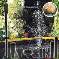 Ensemble de 9 buses Garvee pour pompe de fontaine, réglables en hauteur, têtes d'arrosage cascade pour pompes submersibles, jardin, aquarium, bassin, noir