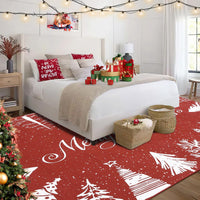 Tapis de Noël Garvee, tapis moderne lavable et antidérapant pour chambre, salle à manger, salon, 80 x 150 cm