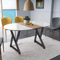 Garvee Pieds de table en métal noir forme X, hauteur 71 cm, support jusqu’à 400 kg, patins réglables, pour bureau, table et mobilier maison