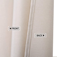 Rideau de douche Garvee, salle de bain, 100 % lin polyester, tissu épais imperméable, crochets rustiques, beige, 122 x 183 cm, luxe hôtelier