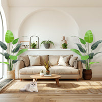 Garvee Oiseau de Paradis Artificiel 152 cm en Polyester, Pot Noir Stable, Plante Réaliste et Durable pour Maison et Bureau