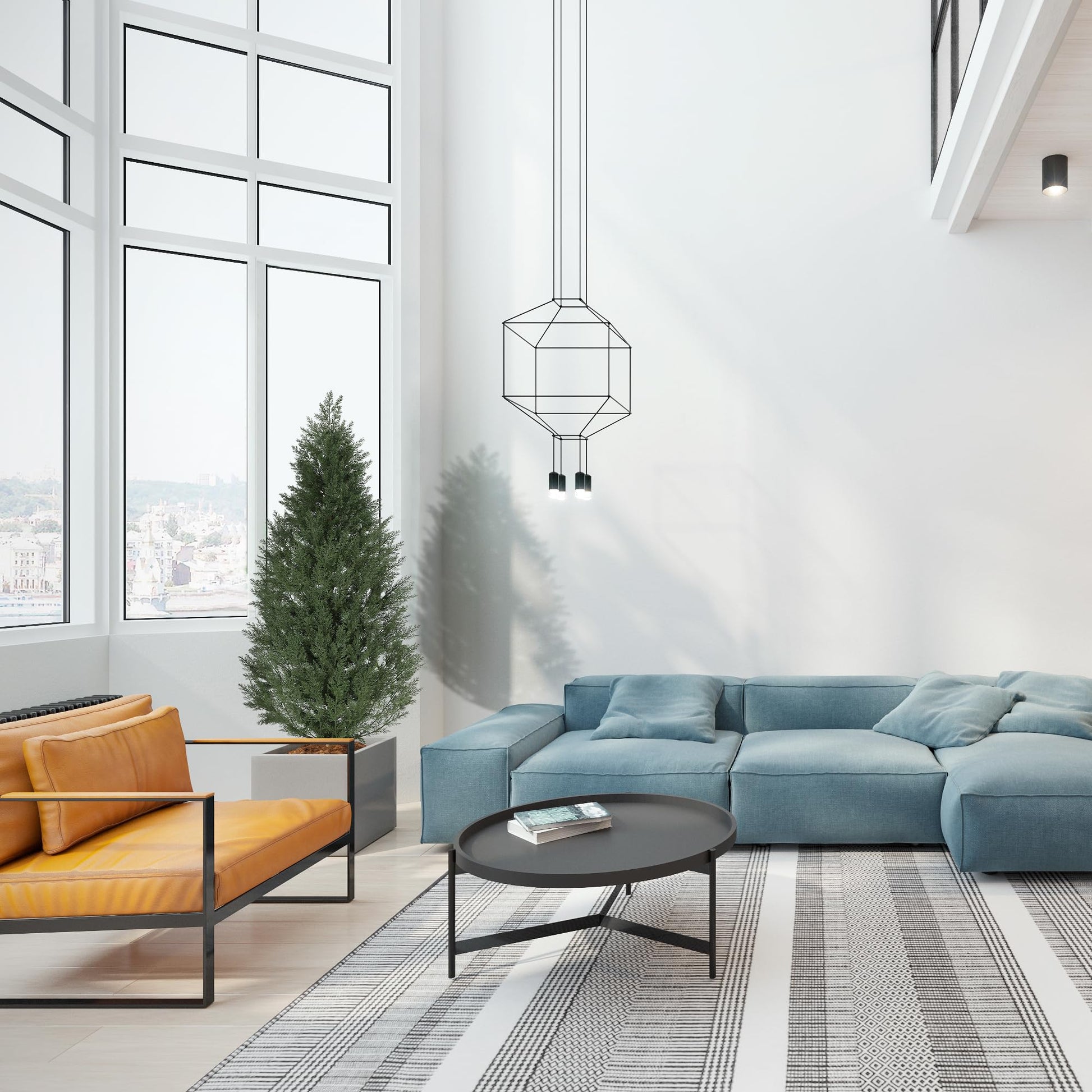 Ensemble de 2 arbres topiaires artificiels en cèdre Garvee de 1,20 m, résistants aux UV et aux intempéries, en polyéthylène, vert, pour jardin et terrasse.