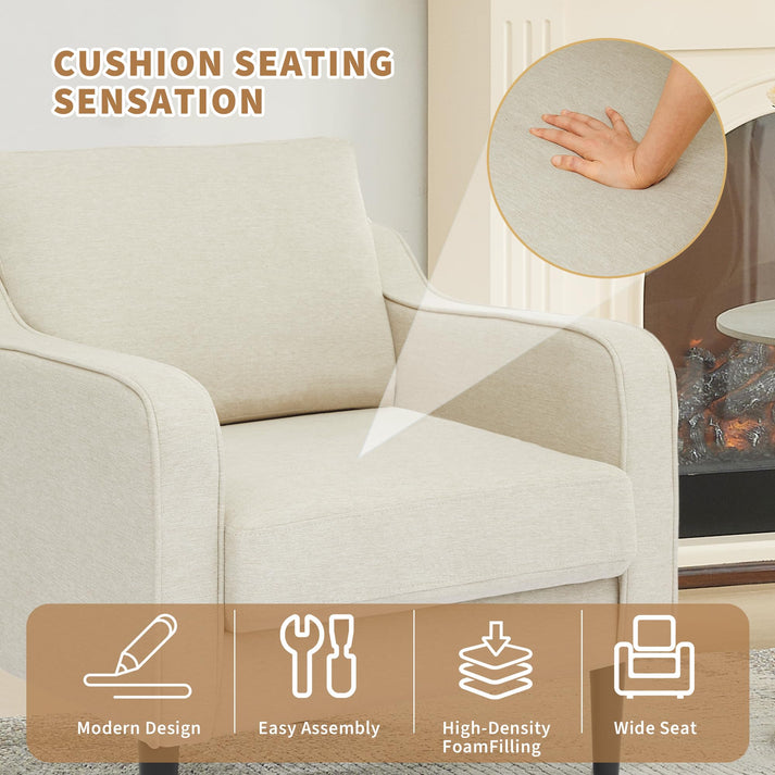 Fauteuil lecture style mid-century moderne minimaliste