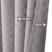Rideau de douche à carreaux gaufrés Garvee, polyester épais, 183 x 183 cm, gris, décoration de salle de bain de qualité hôtelière