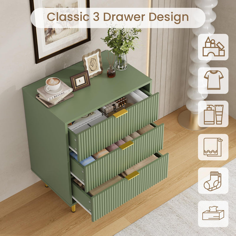 Design moderne avec poignées dorées