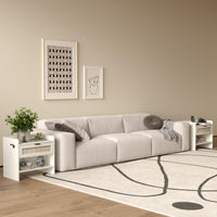 Table de chevet Garvee en rotin avec station de charge USB-C, 1 tiroir, rangement ouvert pour chambre et bureau, 60 x 39 x 56 cm, bois, robuste, polyvalente