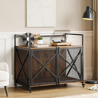 Bibliothèque Garvee Boho avec portes en rotin, 5 niveaux, MDF robuste, salon/bureau, 80 cm L x 160 cm H, couleur naturelle