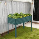 Garvee jardinière surélevée en métal avec couvercle, pour légumes et fleurs, résistante à la corrosion et aux intempéries, jardin et terrasse