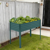 Jardinière surélevée en métal Garvee avec couvercle pour légumes et fleurs, idéale pour le jardinage et la terrasse. Résistante à la corrosion et aux intempéries.