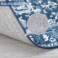 Tapis persan Garvee 200×290 cm – Lavable, antidérapant, doux à poils courts pour salon et chambre