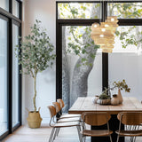 Eucalyptus artificiel Garvee de 120/150/180 cm avec tronc réaliste en PE, branches ajustables, matériau en soie ignifugée, pot stable en PP pour le bureau et la maison, vert