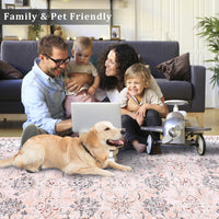 Tapis persan vintage Garvee 160 x 230 cm rose