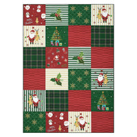 Garvee Alfombra Salon 100 % polyester polaire 200 g avec revêtement antidérapant TPR pour Noël 80 x 150 cm Nuit Magique