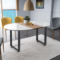 Pieds de table en métal Garvee 71 x 45 cm, robustes et réglables, style industriel noir, pour salle à manger, jardin ou café.