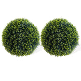 Garvee Topiaire Boule Artificielle 24.8 in, Boules de Cèdre, Durable PE, Sans Entretien, Intérieur et Extérieur, Vert - 
