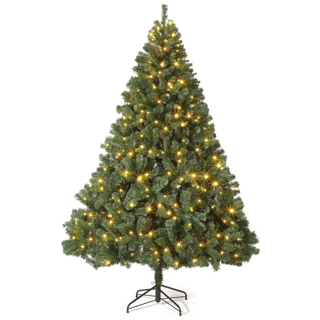 Sapin de Noël artificiel Garvee 140 cm – Sapin Fraser, 250 lumières, 9 modes, vert