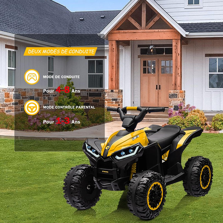 Quad électrique enfant double mode conduite télécommande parentale