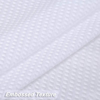 Rideau de douche extra long Garvee en microfibre déperlante blanche 72 x 96 pouces (183 x 244 cm) - Salle de bain