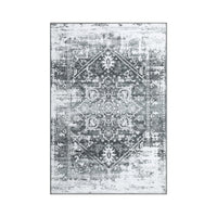 Tapis Garvee Flocons de Neige Médaillon Petite Collection 80x150cm Gris Salon Chambre
