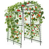 Garvee Tuteur De Jardin Métallique 7.5Ft Support Végétal Vertical Largeur Ajustable Noir Pour Pergola Extérieure Et Décor De Mariage - 