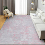 Garvee Tapis Moderne Lavable À Poils Courts, Design Abstrait Antidérapant, Gris Beige Vert, Idéal Salon Cuisine Couloir