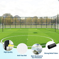 Filet de volley-ball Garvee de 9,75 m (32 pi) pour extérieur, résistant aux intempéries, en polyéthylène, hauteur réglable, autoportant et portable pour jardin et plage.