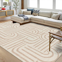 Tapis de salon Garvee 200x290 cm, lavable, antidérapant, à poils courts, gris, pour salon, chambre ou salle à manger
