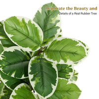 Ficus lyrata artificiel Garvee 1,5 m avec pot sphérique, vert, 47 feuilles, pour salon ou bureau