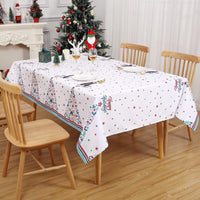 Garvee Nappe et rectangulaire, imperméable et antitache, en polyester, idéale pour la cuisine, les fêtes et le camping, blanc, 137 × 228 cm