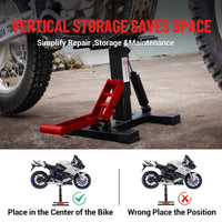 Support de levage hydraulique Garvee pour moto tout-terrain, capacité de 200 kg, hauteur réglable, acier, caoutchouc antidérapant, pour atelier et garage