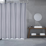 Garvee Rideau de Douche Imperméable en Mousse Pressée avec Texture Peau de Pêche, Résistant à la Moisissure, Léger, Design à Trou de Clé pour Salle de Bain - 