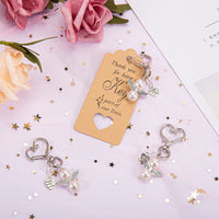 Ensemble de 20 porte-clés anges gardiens Garvee avec perles, faits main, cadeau idéal pour un mariage, un baptême, Noël ou un anniversaire, multicolore