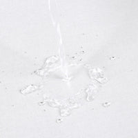 Rideau de douche Garvee Flax aspect lin, 240 g/m², blanc, 279 x 200 cm, luxe hôtelier, déperlant et infroissable.