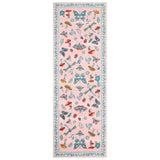 Garvee Tapis Lavable en Machine Motifs Floraux et Insectes Vintage Antidérapant Grand Tapis Salon Chambre Enfant - 