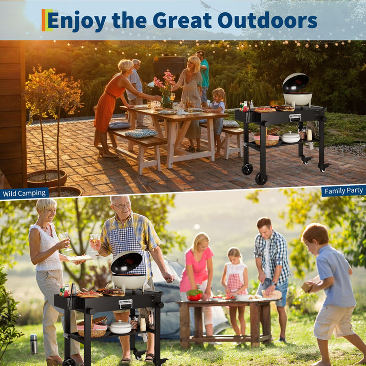 Espaces de rangement organisés pour les accessoires de barbecue