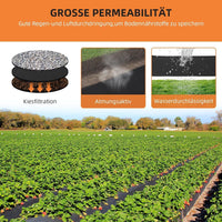 Géotextile GARVEE pour aménagement paysager 91,5 x 9144 cm PP 6 oz, résistance à la traction 350 N, capacité de charge 440 N, pour la stabilisation des allées et des routes, la lutte contre l'érosion et le drainage.